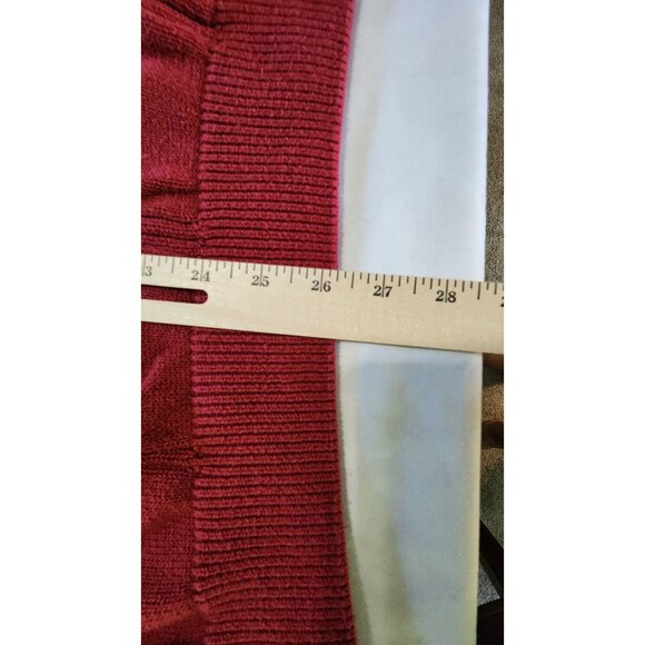 Saddlebred Mens XL Red Cotton Knit Sweater Classic Crewneck Pullover Corpcore - Picture 5 of 6